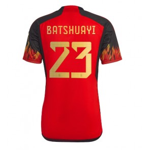 Belgien Michy Batshuayi #23 Hemmatröja VM 2022 Kortärmad